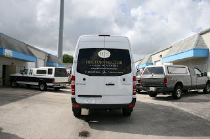Miami Mercedes Benz Sprinter Van Wrap for Hector & Hector Custom Woodwork