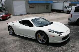 Matte White & Black Ferrari 458 Car Wrap Fort Lauderdale Florida by 3M CERTIFIED Car Wrap Solutions