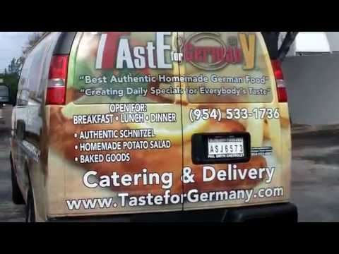 Sunrise Fort Lauderdale Chevy van wrap Taste for Germany Restaurant | Ca…