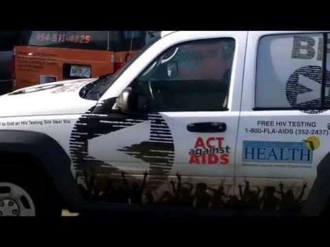 Elton John Aids Foundation Jeep Liberty Car Wrap Fort Lauderdale Florida