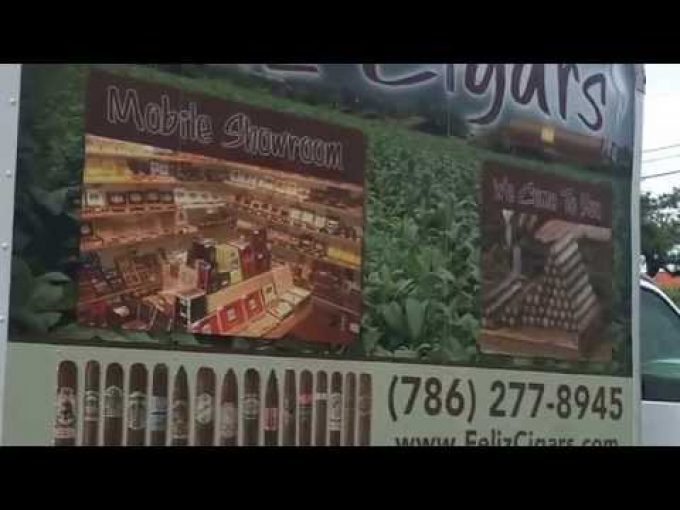 Kendall Miami Box Truck Vinyl Wrap Mobile Advertising | Feliz Cigars | C…