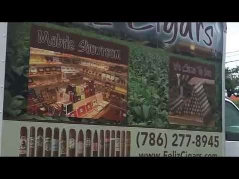 Kendall Miami Box Truck Vinyl Wrap Mobile Advertising | Feliz Cigars | C…
