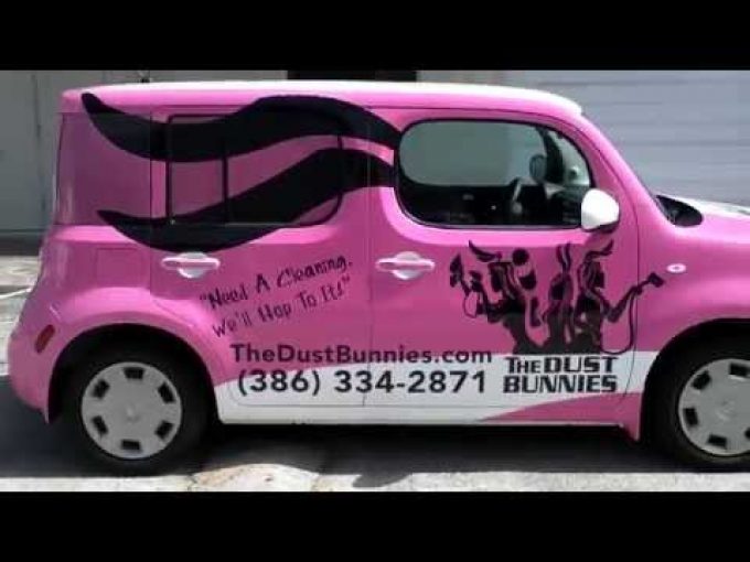 Nissan Cube Car Wrap Fort Lauderdale | Dust Bunnies Cleaning Service | C…