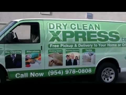 Margate FL Chevrolet Van Vehicle Wrap for Dry Cleaners Dry Clean Express…