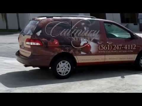 Pembroke Pines Fl Toyota Sienna Mobile Catering Car Wrap Culinary Affairs | 3M CERTIFIED Car Wrap Solutions