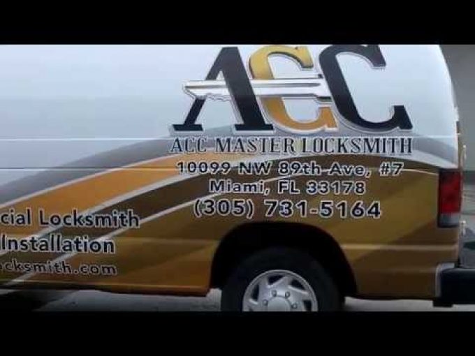 Miami Florida Ford Van Vehicle Wrap for ACC Master Locksmith | Car Wrap …
