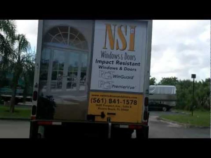 Riviera Beach Florida Commercial Box Truck Wrap NSI Windows & Doors | Im…
