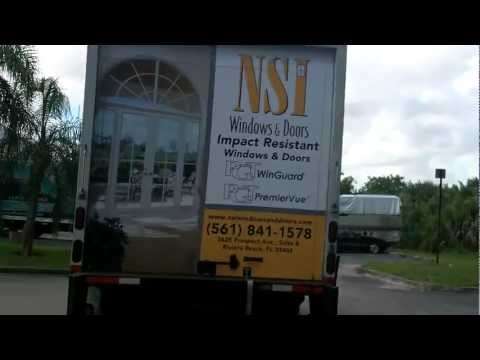 Riviera Beach Florida Commercial Box Truck Wrap NSI Windows & Doors | Im…