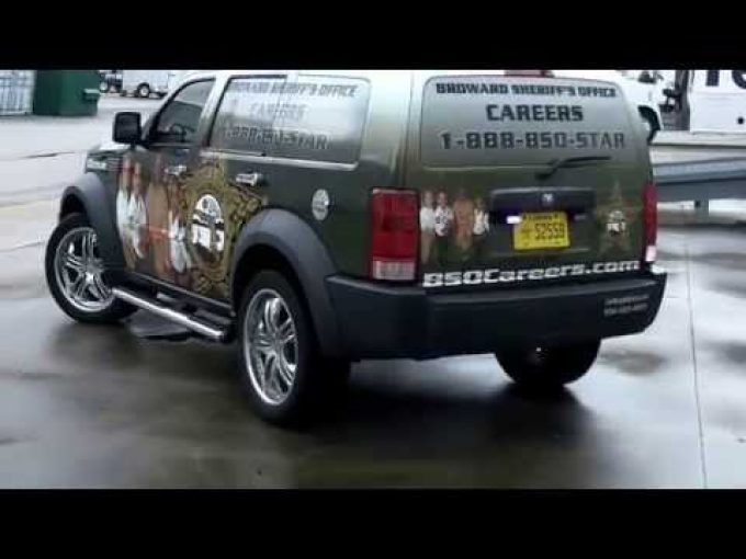 Fort Lauderdale Car WrapFlorida for Broward Sheriff’s Office Dodge Nitro