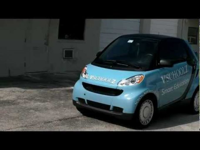 Smart Car  Wrap Coral Springs Florida for Vschoolz