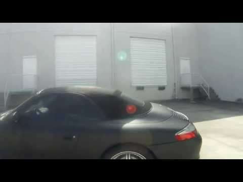 Flat Matte Black Porsche 911 Car Wrap Pompano Beach Florida | 3M CERTIFI…