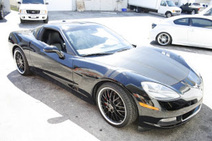Chevrolet Corvette Carbon Fiber Hood Wrap & Side Bonnet Stripes Palm Beach Gardens Florida