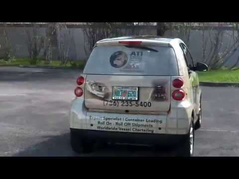Smart Car Wrap Graphics Miami Opa Locka Florida ATI Transport