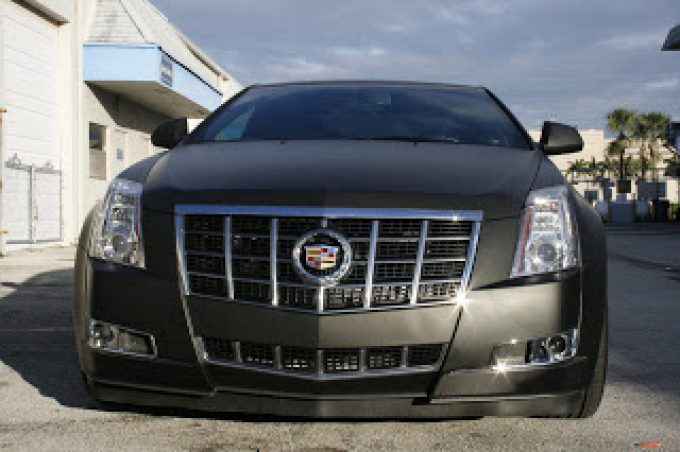 Cadillac CTS Matte Black Car Wrap Fort Lauderdale Florida |  3M CERTIFIED Car Wrap Solutions