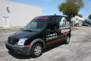 Fort Lauderdale Ford Transit Connect vinyl lettering
