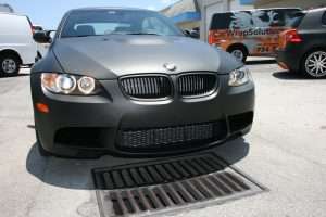 Matte Black BMW Car Wrap