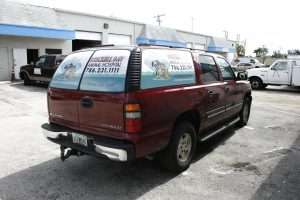 rear window graphics Miami Florida