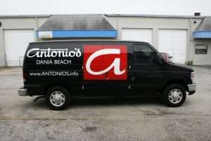 Antonios Dania Beach Vehicle Wrap