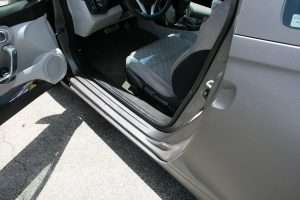 Door Jam Matte Grey Vehicle Wrap