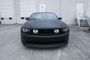 Ford Mustang flat matte wrap Fort Lauderdale