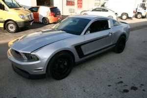 Matte Black Ford Mustang car wrap fort lauderdale