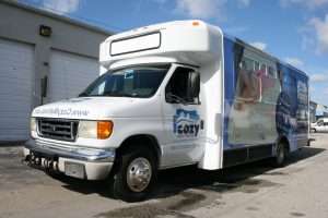 Shuttle Bus Vinyl Wrap Miami Florida
