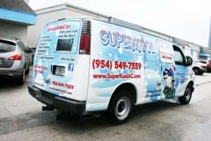 Fort Lauderdale air conditioning car wrap