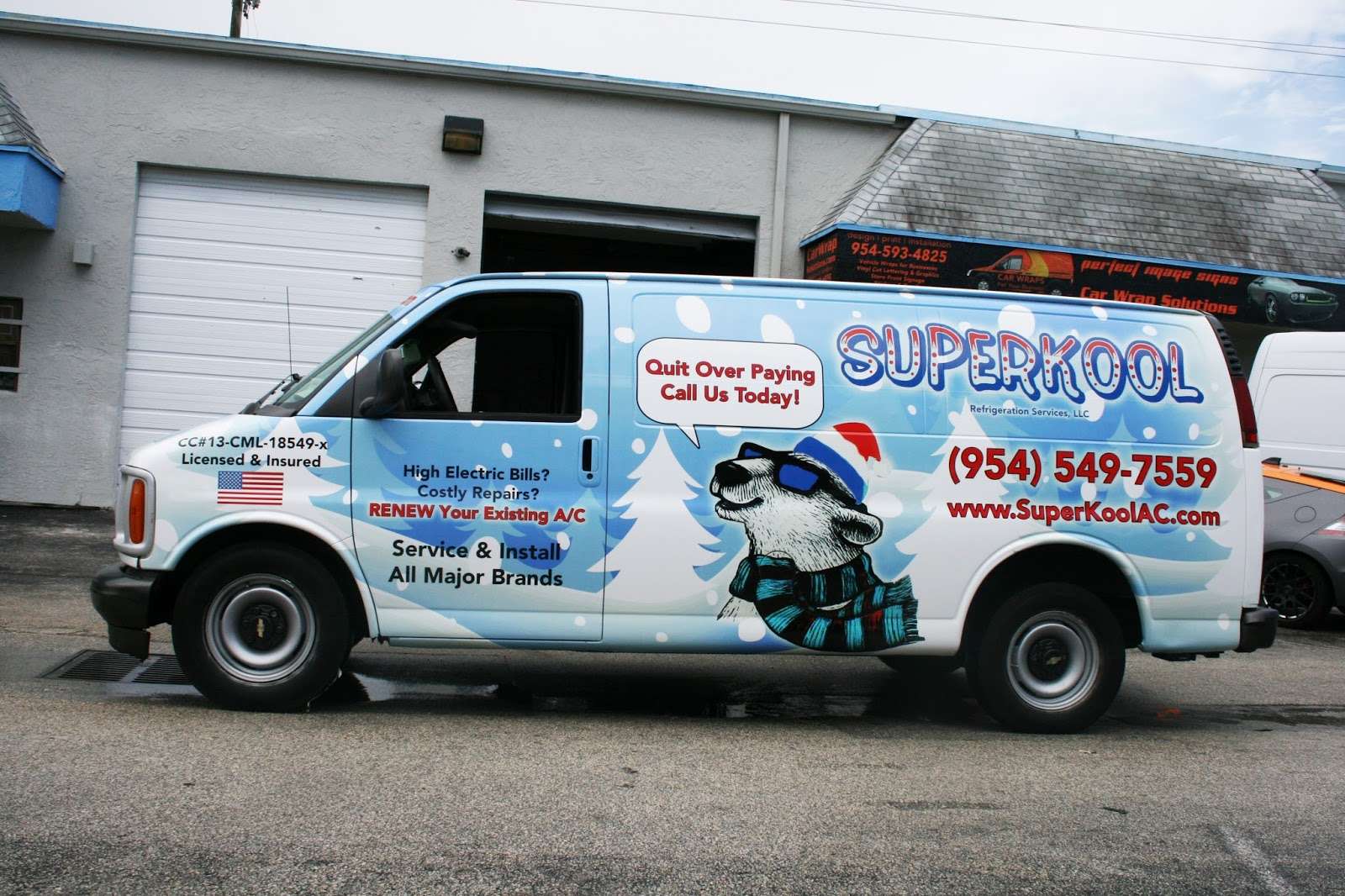 Fort Lauderdale Air Conditiong Vehicle Wrap Fort Lauderdale Florida | Superkool