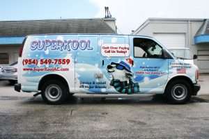 air conditioning 3M vehicle wrap fort lauderdale