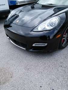 Porsche Panamera Chrome Wrapped Front Spoiler
