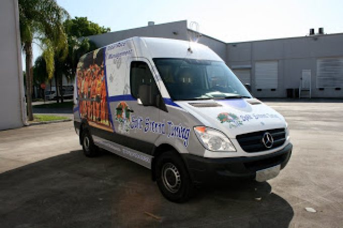 Mercedes Benz Sprinter Van Vehicle Wrap Fort Lauderdale Florida by 3M Preferred Certified Car Wrap Solutions