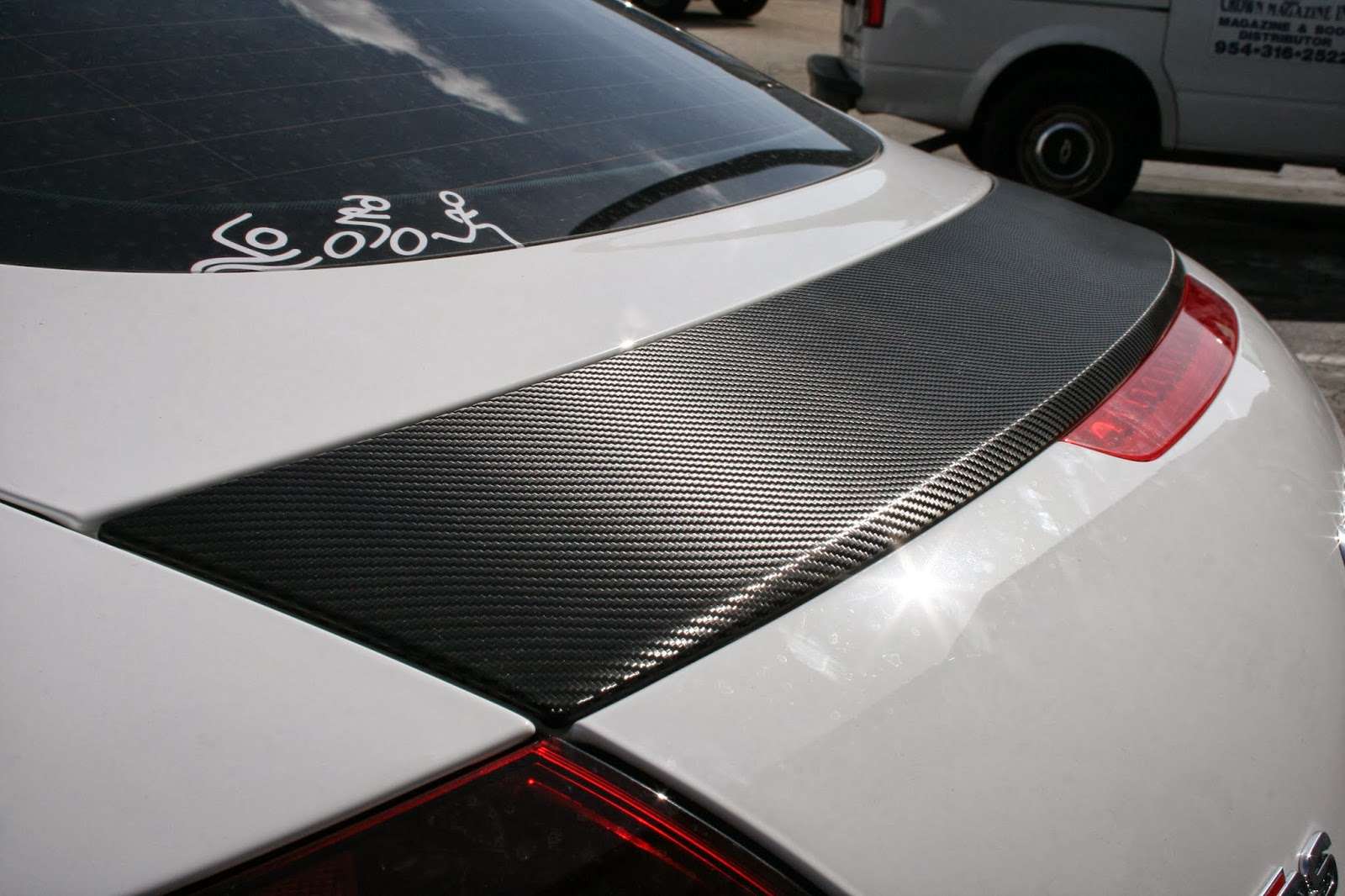 Scotchprint 1080 Carbon Fiber Wrapped Audi TT Rear Spoiler Miami Florida