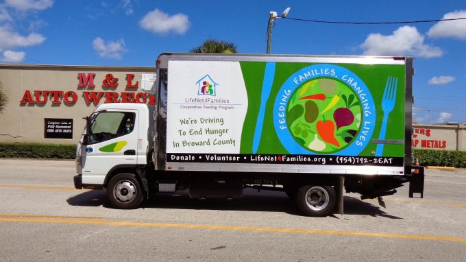 Box Truck Vinyl 3M Vehicle Wrap Fort Lauderdale Florida | Life Net 4 Families