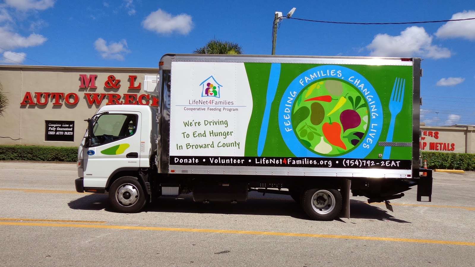 Box Truck Vinyl 3M Vehicle Wrap Fort Lauderdale Florida | Life Net 4 Families
