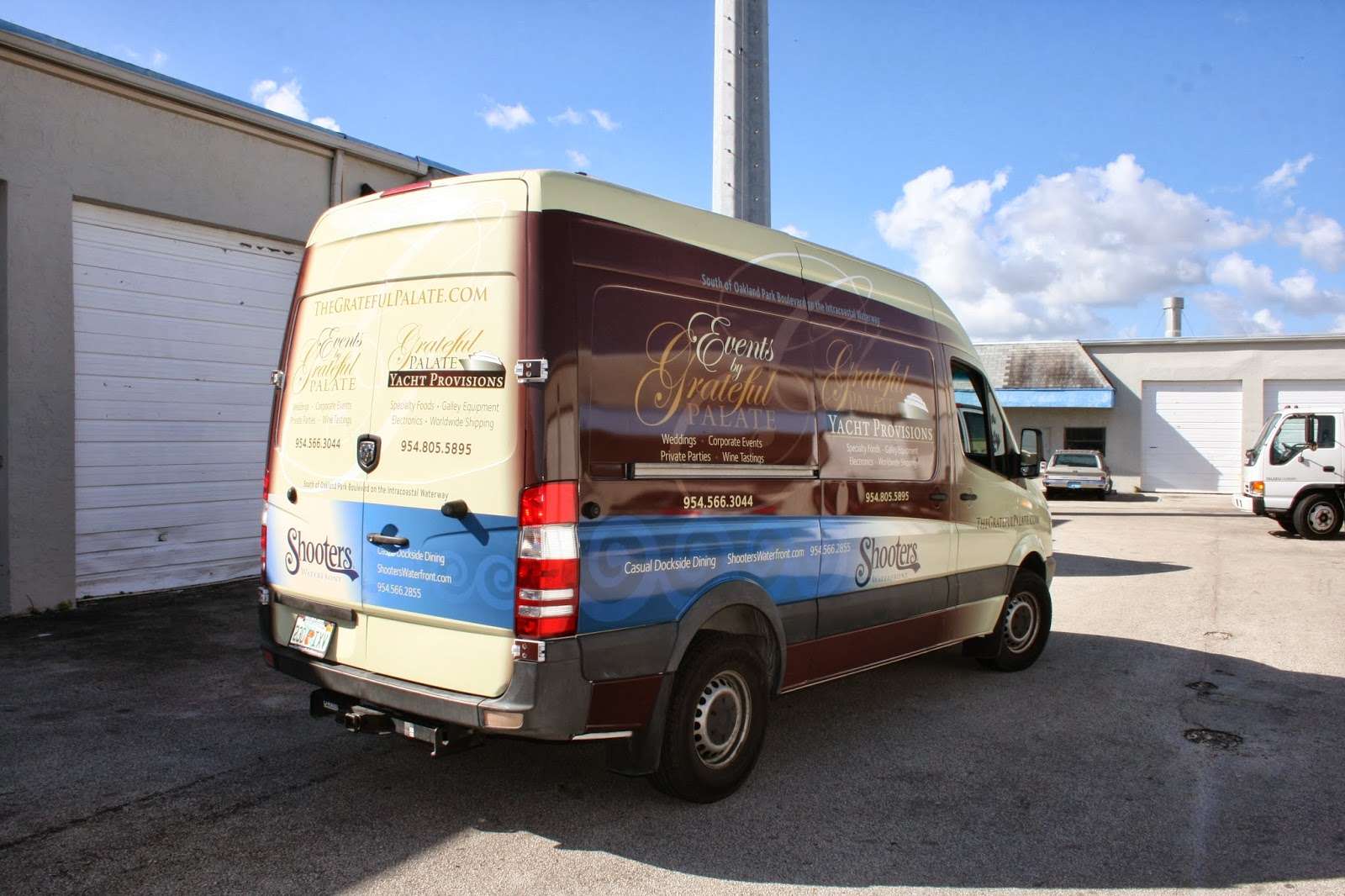 Mercedes Benz Sprinter Cargo Van Restaurant Vehicle Wrap Fort Lauderdale Florida