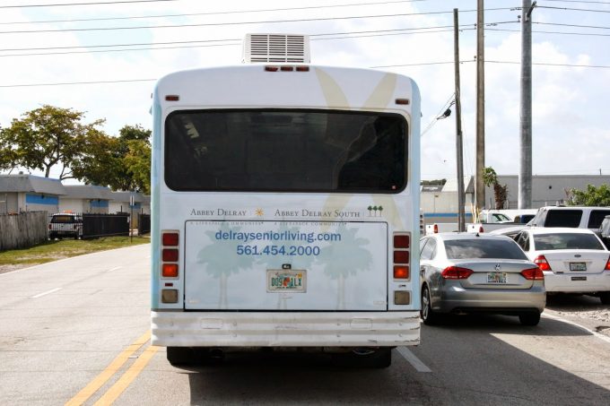 Shuttle Bus 3M Vinyl Vehicle Wrap Delray Beach Florida