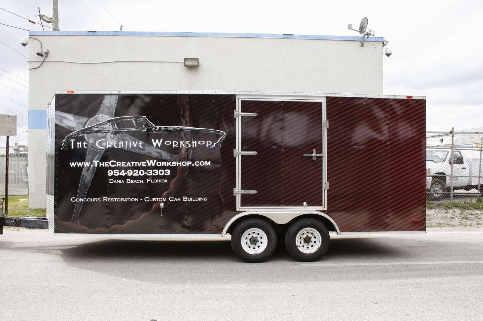 Custom Vinyl Trailer Wrap Advertising Graphics Dania Beach Florida | The Creative Workshop