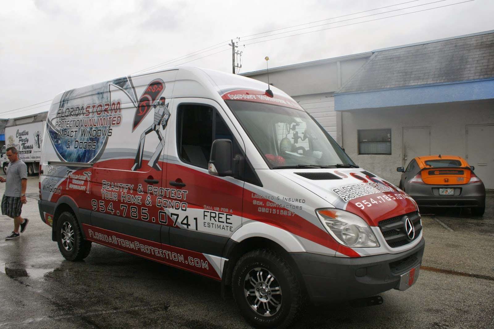 Mercedes-Benz Sprinter Van 3M Vinyl Wrap Advertising Pompano Beach Florida
