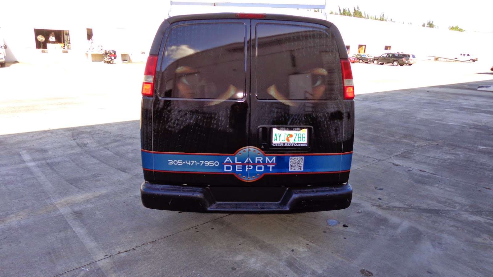 Chevrolet Commercial Van Vinyl Wrap Graphics Miami Florida | Security Company Vehicle Wrap