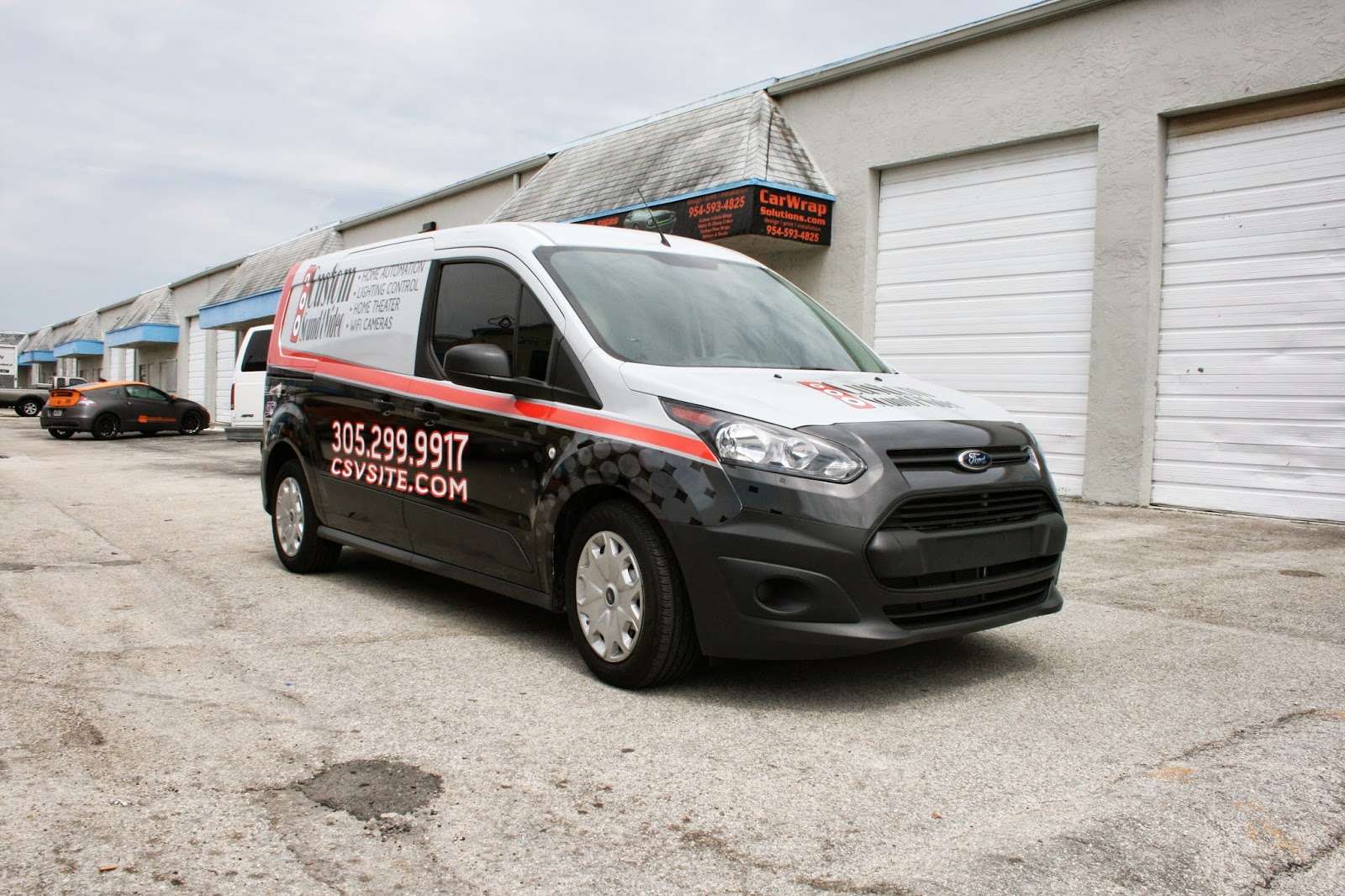 Miami Florida New Ford Transit Connect Commercial Vehicle Van Wrap Graphic Design, Vehicle Wrap Printing & 3M Certified Installation