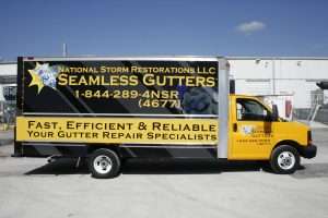 Commercial box truck vinyl wrap Miami Florida
