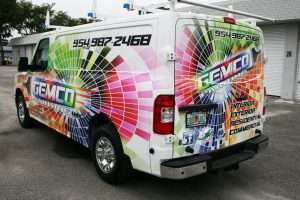 Nissan NV van vinyl wrap Hollywood Florida
