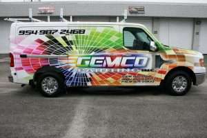 Nissan NV vehicle wrap Hollywood Florida