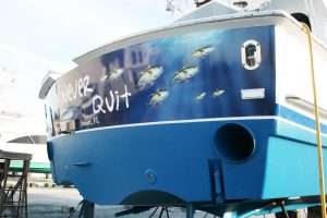 Transom Boat Wrap West Palm Beach FL