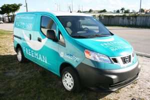 Vinyl Vehicle Wrapped Nissan NV 200