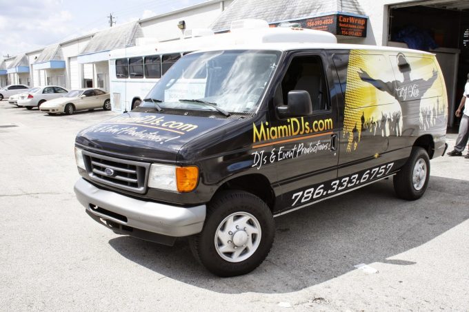 Ford Commercial Van Vinyl Wrap South Beach Miami Florida | Miami DJs Vehicle Wrap Ford Commercial Van Vinyl Wrap South Beach Miami Florida | Miami DJs Vehicle Wrap