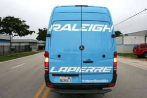 vinyl wrapped Sprinter van Miami