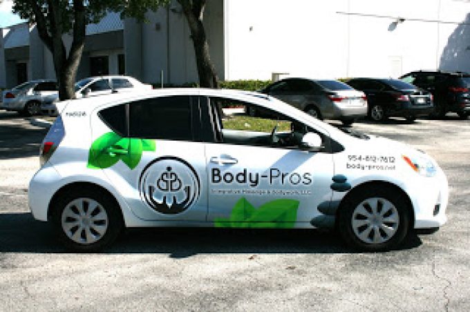 Fort Lauderdale Florida Car Wrap Marketing | Massage Therapist Car Wrap