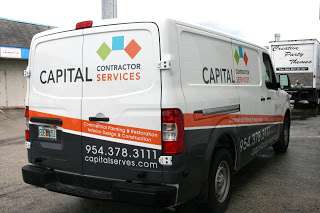 Commercial Nissan NV Van Graphics & Lettering Miami Florida | Capital Contractor Services