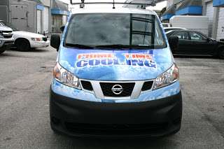 Air Conditioning Car Wrap | New Nissan NV200 in Davie Florida for Prime Time Cooling